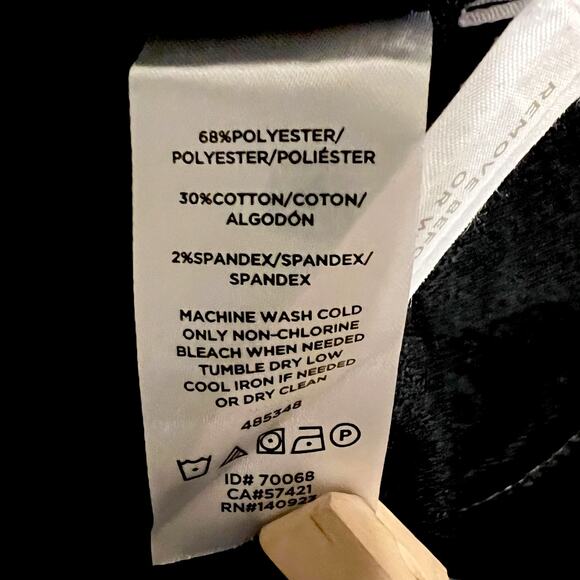 Women's Ann Taylor Loft Navy and Black Tapestry Dress Size 0 - Picture 6 of 6